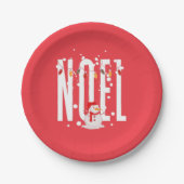 Niedliches Weihnachten Weihnachtsangebot Snowman M Pappteller (Vorderseite)