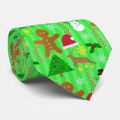 Niedliches Weihnachts-Collage Urlaubsmuster Krawatte (Gerollt)