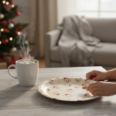 Niedliches Weihnachts-Corgi-Dog-Muster | Urlaub Pappteller