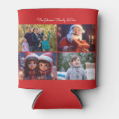 Niedliches Weihnachts-Foto Dosenkühler (Vorderseite)