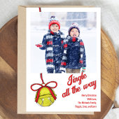 Niedliches Weihnachts-Foto Jingle Feiertagskarte