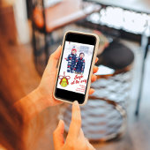 Niedliches Weihnachts-Foto Jingle Feiertagskarte