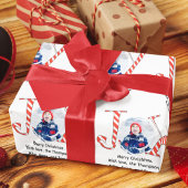 Niedliches Weihnachts-Foto Joy Typografy Custom Geschenkpapier Set