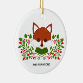 Niedliches Weihnachts-Foto Keramik Ornament (Rechts)