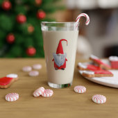 Niedliches Weihnachts-Gnome-Monogramm-Weihnachtsgl Glas