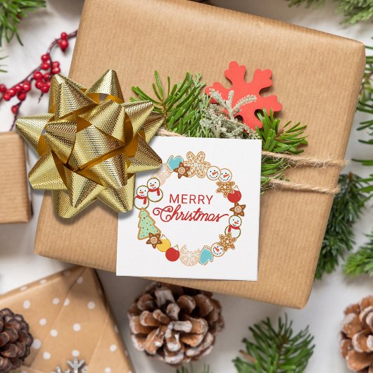 Niedliches Weihnachts-Keks-Geschenk Geschenkanhänger