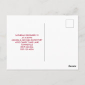 Niedliches Weihnachts-Kitten-Party laden Postkarte (Rückseite)