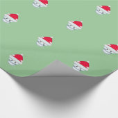 Niedliches Weihnachts-Kittenmuster Geschenkpapier (Ecke)