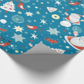 Niedliches Weihnachts-Musterpapier Geschenkpapier (Ecke)