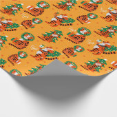 Niedliches Weihnachts-/Neujahrspapier Geschenkpapier (Ecke)