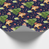 Niedliches Weihnachts-/Neujahrspapier Geschenkpapier (Ecke)