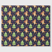 Niedliches Weihnachts-/Neujahrspapier Geschenkpapier (Flach)