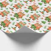 Niedliches Weihnachts-/Neujahrspapier Geschenkpapier (Ecke)