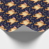 Niedliches Weihnachts-/Neujahrspapier Geschenkpapier (Ecke)