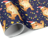 Niedliches Weihnachts-/Neujahrspapier Geschenkpapier (Rolleneckpunkt)