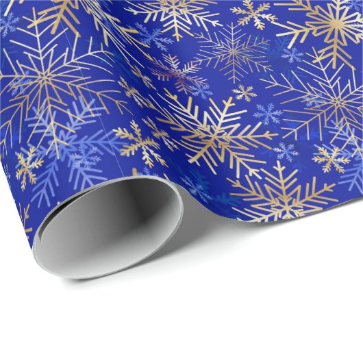 Niedliches Weihnachts-Schneeflockenpapier Geschenkpapier (Rolleneckpunkt)