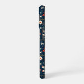 Niedliches Weihnachts-Sweater-Muster iPhone 16 Hülle (Linke Seite)