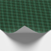 Niedliches Weihnachts-Tartan-Muster Geschenkpapier (Ecke)