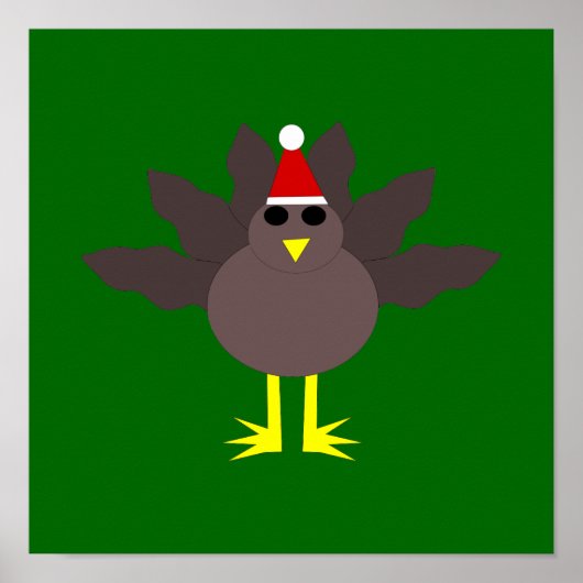 Niedliches Weihnachts-Türkei-Poster Poster (Vorne)