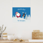 Niedliches Weihnachts- und Reindestatposter Poster (Küche)