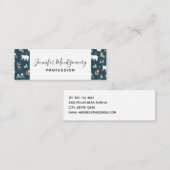 Niedliches Weihnachts-Wintertiermuster Mini Visitenkarte (Vorne/Hinten)