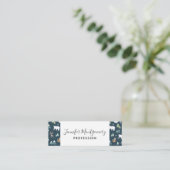 Niedliches Weihnachts-Wintertiermuster Mini Visitenkarte (Stehend Vorderseite)