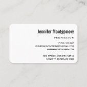 Niedliches Weihnachts-Wintertiermuster Visitenkarte (Rückseite)