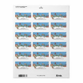 Niedliches Weihnachtsadressen-Etikett Adressaufkleber (Vorne)