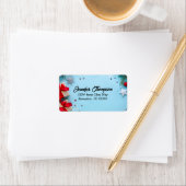 Niedliches Weihnachtsadressen-Etikett Adressaufkleber (Insitu)