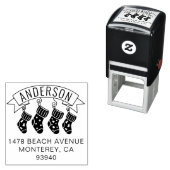 Niedliches Weihnachtsadressen-Kleine Geschenk Permastempel (Beispiel)