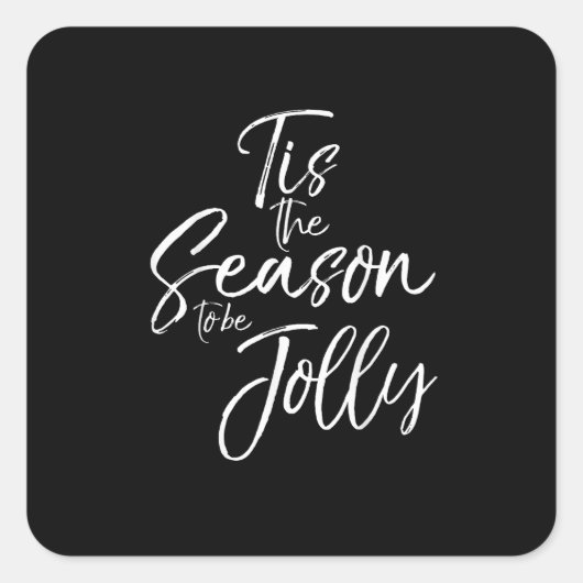 Niedliches Weihnachtsangebot für Frauen in dieser Quadratischer Aufkleber (Vorderseite)