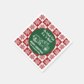 Niedliches Weihnachtsangebot für Motorräder Snowfl Serviette (Ecke)