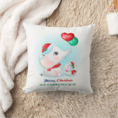 Niedliches Weihnachtsbaby Elephant Bunny Kinderzim Kissen (Decke)