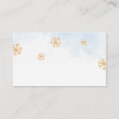 Niedliches Weihnachtsbaby Penguin Buchanfrage Begleitkarte (Rückseite)