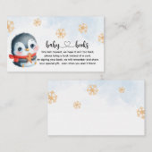 Niedliches Weihnachtsbaby Penguin Buchanfrage Begleitkarte (Vorne/Hinten)