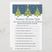 Niedliches Weihnachtsbaum Kinderzimmer Rhyme Quiz  (Vorne/Hinten)