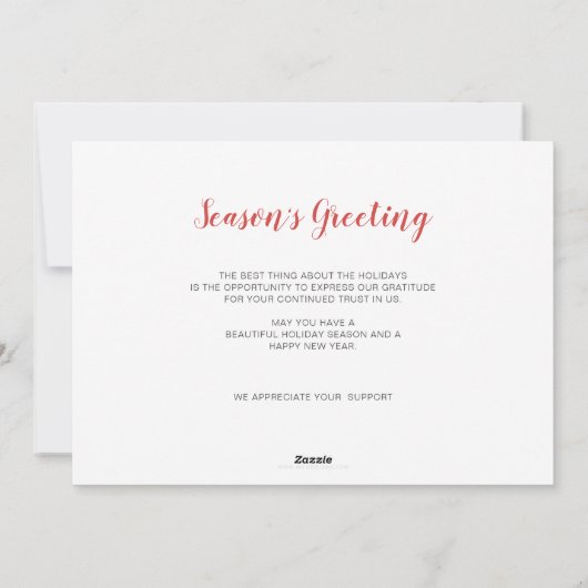 Niedliches Weihnachtsbaumgeschäft Feiertagskarte (Rückseite)