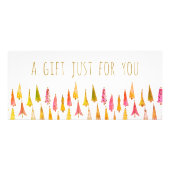 Niedliches Weihnachtsbaumgeschenk Werbekarte (Vorne)