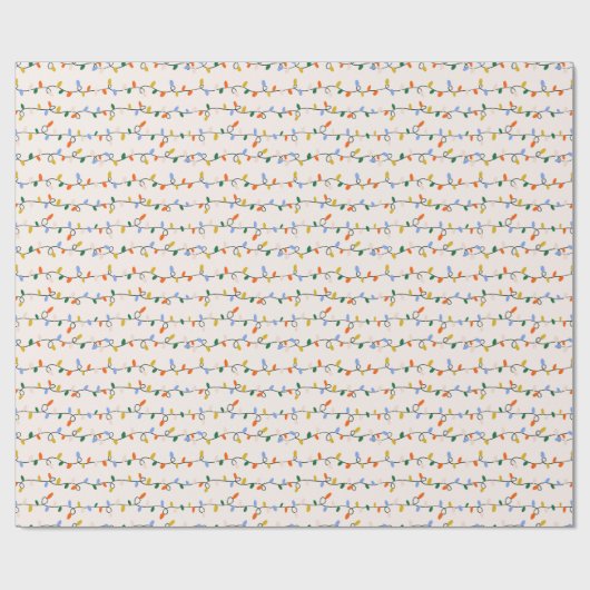 Niedliches Weihnachtsbaummuster Geschenkpapier (Flach)