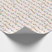 Niedliches Weihnachtsbaummuster Geschenkpapier (Ecke)