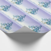 Niedliches Weihnachtsbaumpapier für Ziegen Geschenkpapier (Ecke)