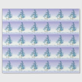 Niedliches Weihnachtsbaumpapier für Ziegen Geschenkpapier (Flach)