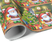 Niedliches Weihnachtsbaumwackelpapier Geschenkpapier (Rolleneckpunkt)