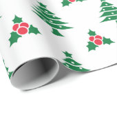Niedliches Weihnachtsbaumwrapppapier Geschenkpapier (Rolleneckpunkt)