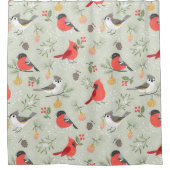 Niedliches Weihnachtsbauwerk Duschvorhang (Vorderseite)