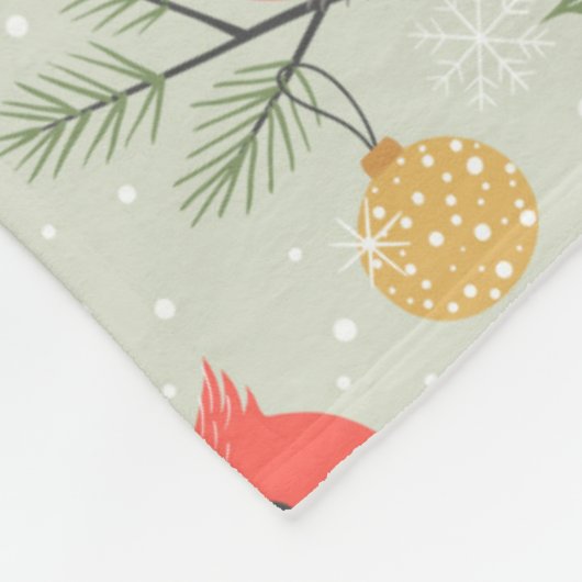 Niedliches Weihnachtsbauwerk Fleecedecke (Ecke)