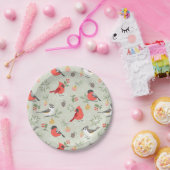 Niedliches Weihnachtsbauwerk Pappteller (Party)