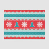 Niedliches Weihnachtsbild in Aquamariner Roter Min Seidenpapier (Vorderseite)