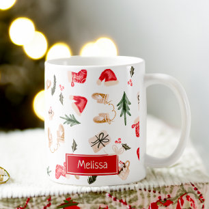 Niedliches Weihnachtsbild Kaffeetasse