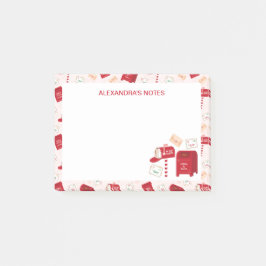 Niedliches Weihnachtsbild Personalisiert Post-it Klebezettel